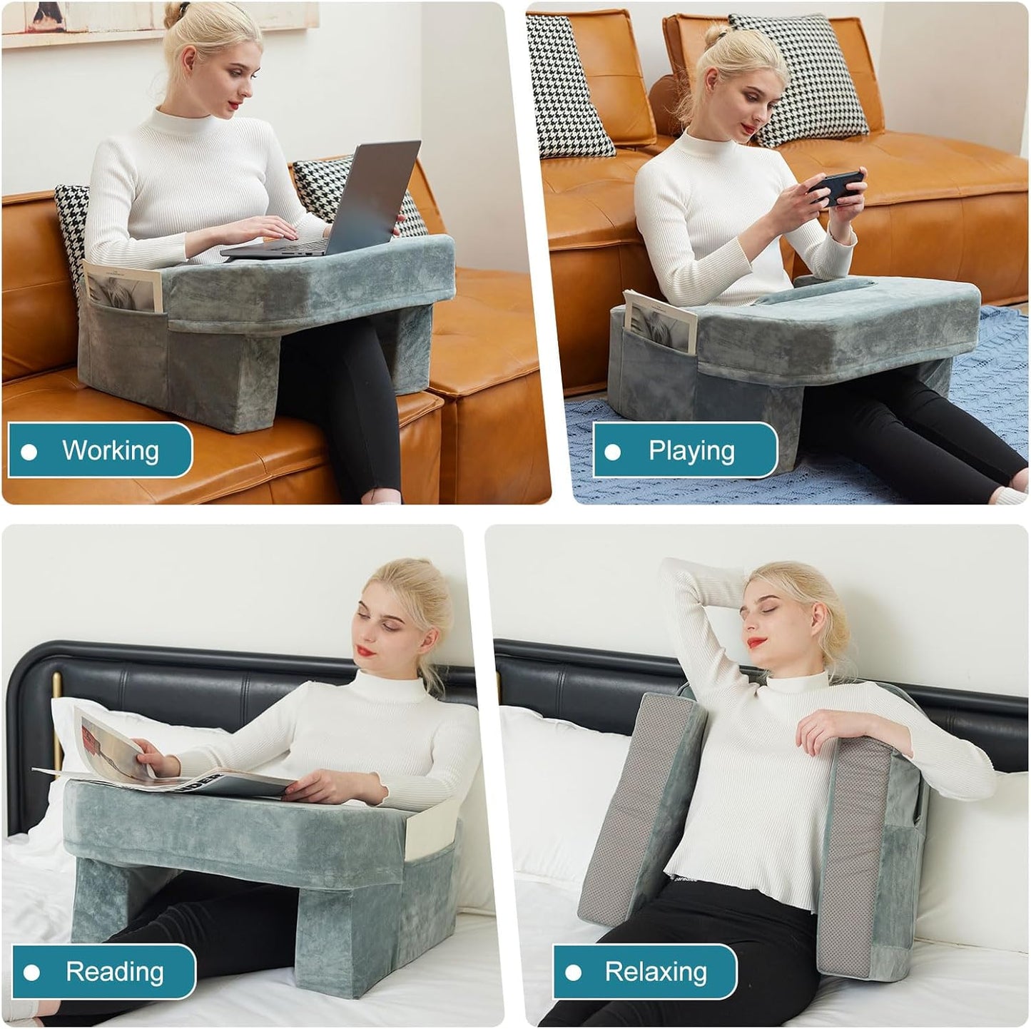AXUAN Reading,Lap Desk Pillow